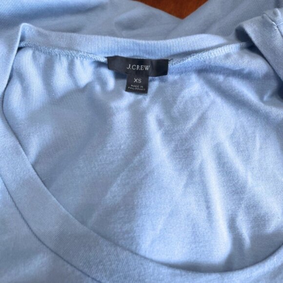 J.Crew Re-Imagined T-Shirt Midi Dress XS - Soft Blue - EUC - Picture 4 of 5